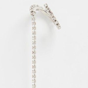Justine Clenquet Silver Telly Single Ear Cuff